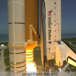 High speed digital image of Space Shuttle Atlantis